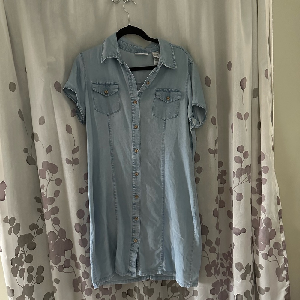 Denim Button Down Dress